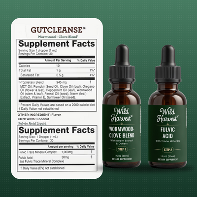 Gut Cleanse - 2 Step Parasite Cleanse Kit